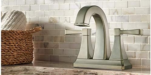 Price Pfister - Price Pfister F-048-HLKK Halifax High Arc Spout 2 Handle Brushed Nickel Lavatory Faucet