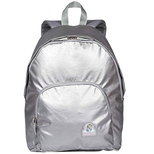 Mochila Feminina Tokidoki Metálica Grande Sestini Prata