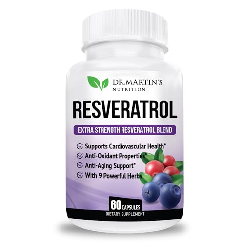 Dr. Martin'S Nutrition 60 Count Resveratrol 1568Mg | Antioxidant Supplement cover
