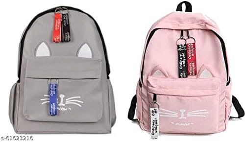 NaturexMeow Women's PU Leather Stylish and Trending Backpack for College Office Travel Purse | backpacks for girls | hand bag for women latest stylish