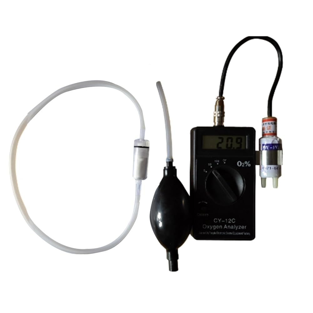 Analizador de Oxígeno Portátil -12C, Comprobador de Concentración de Oxígeno, Instrumentos de Análisis de Oxígeno Portátiles.