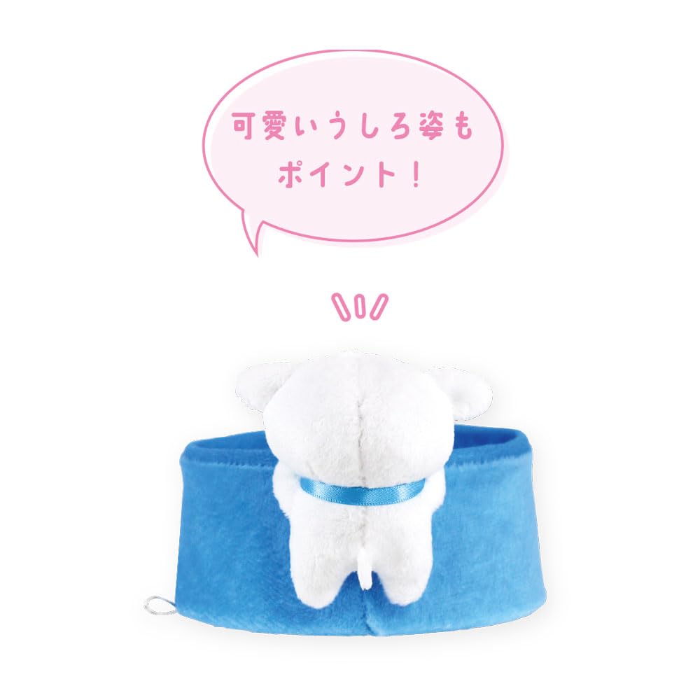 シロのぬいぐるみ 青い首輪付き シロのぬいぐるみ 青い首輪付き