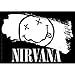 Nirvana Aufkleber Sticker Smileys Bands Musik Rock Grunge Kurt Cobain Rock'n'Roll Wings Flügel Gitarren