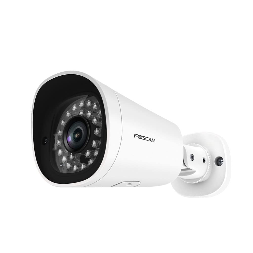 Foscam Caméra d'Extérieur 2K IP G4EP - POE Extérieure 4MP - Vision Nocturne de 20M - Étanchéité IP66 - Consultation à Distance 24/7 - Détection de Mouvement - Alerte Mail