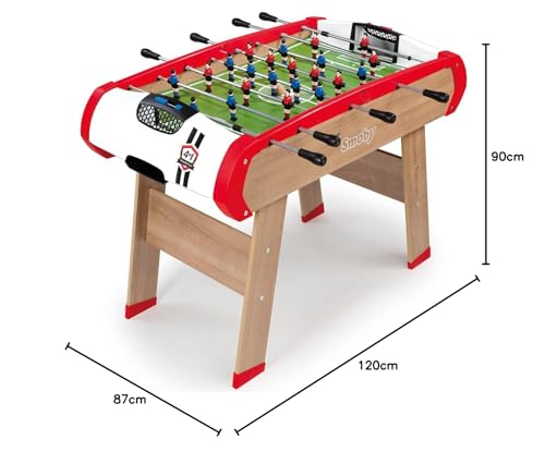 Smoby - Tischkicker Powerplay 4 in 1 - Fußball Tischtennis Hockey + Billard - Aus Holz - Mit Zubehör - Ab 8 Jahre – Bild 8