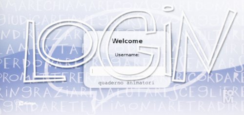 Login. Quaderno animatori oratorio estivo