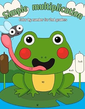 Paperback Simple Multiplication: color by number for 2nd graders, multiplication numbers 0-12 Book