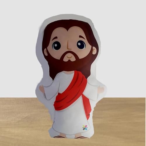 Almofada Naninha para Bebê Jesus Ressuscitado 30 Cm de Altura