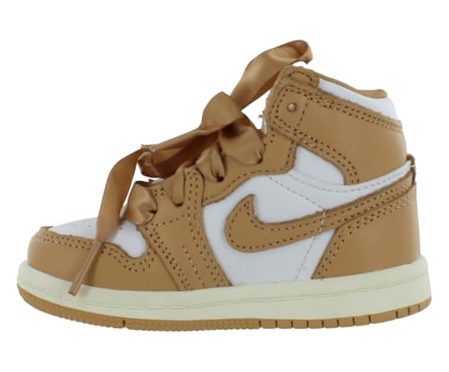 Image of Nike Jordan 1 Retro High Original Leather Infant /Toddler Shoes