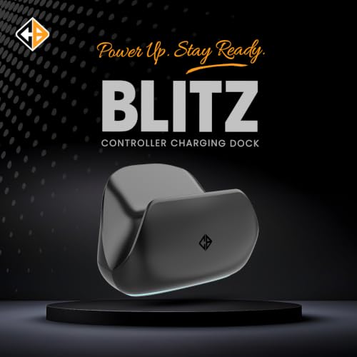 Image of Cosmic Byte Blitz Tri-Mode Controller Charging Dock with USB Dongle Pass-Through & LED Indicator, USB Type-C Powered (Black) Controller not Included