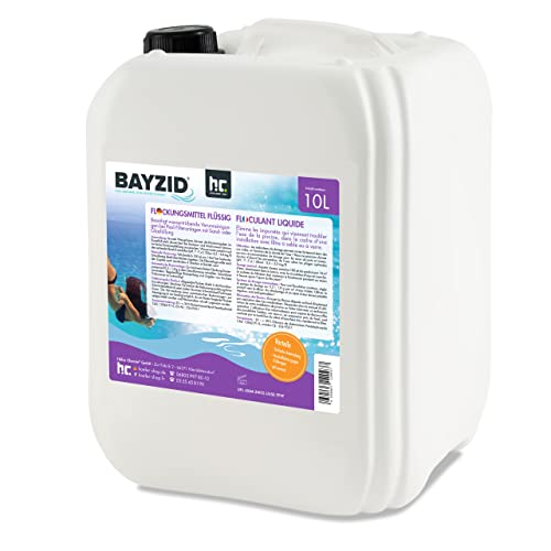 Höfer Chemie BAYZID® 1 x 10 litres Floculant Liquide pour Piscine - Clarifiant Ultra - Efficace pour Eau Limpide, Compatible Filtres à Sable, Fabriqué en...