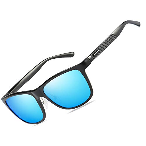 Bircen Men's Women's Driving Sunglasses Polarized UV400 Protection Rectangular Sunglasses for Men Women Anti