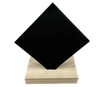 Opaque Black Acrylic Sheet 24" x 48", 1/16" / 1.5mm