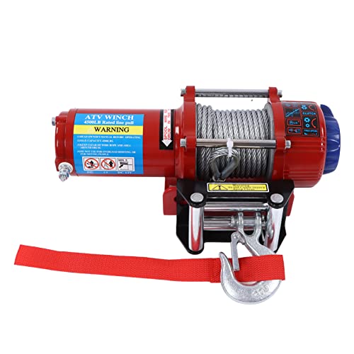 Semme 4500lb 12VDC Electric Winch Kit con accesorios miniatura 1