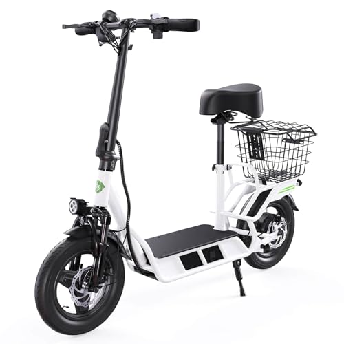 isinwheel Electric Scooter with Seat, 43/28 Miles Range & 38/21 MPH High Speed,...