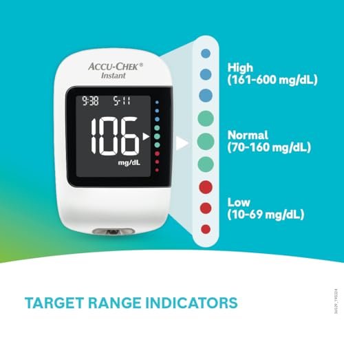 Accu-Chek Instant Blood Glucose Glucometer (with Bluetooth) with Vial of 10 Strips, 10 Lancets and a Lancing Device FREE for Accurate Blood Sugar Testing - Image 4