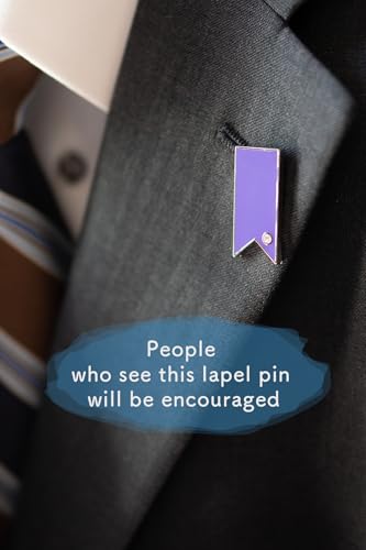 Image of Awareness Ribbon Lapel Pin Ribbon Support Colors Brooch Pin Badges