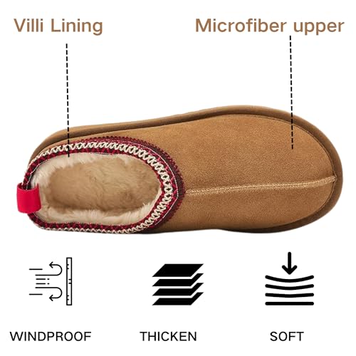 Women's Slippers Platform Fleece Lined Mini Boots Short Ankle Sneakers Warm Winter Outdoor House Shoes2