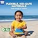 TOY Life Collapsible Beach Toys for Kids with 4 Silicone Collapsible Sand Buckets & 8 Shovels & Mesh Bag, Travel Beach Essentials for Kids Sand Toys Toddlers, Sandbox Toys for Boys Girls Ages 3-5 4-8