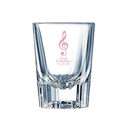 Vasos personalizados Barcraft con nota musical rosa, pack 144