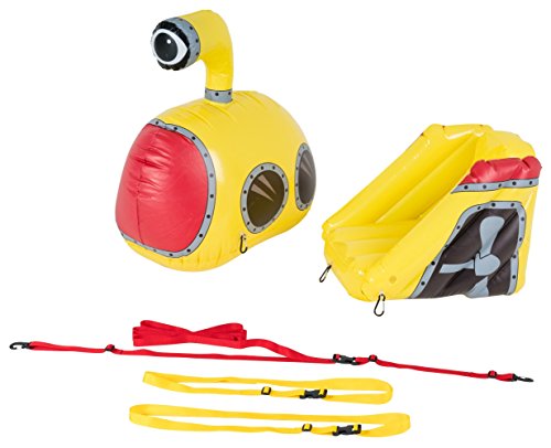Stand Up Floats Inflatable Toy Submarine and seat Easily attaches to Any SUP Paddle Board with Removable Universal Harness, Yellow, Large - Thumbnail 3