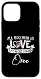 iPhone 12 mini Cute Cat Named Oreo for Women and Girls Phone Case