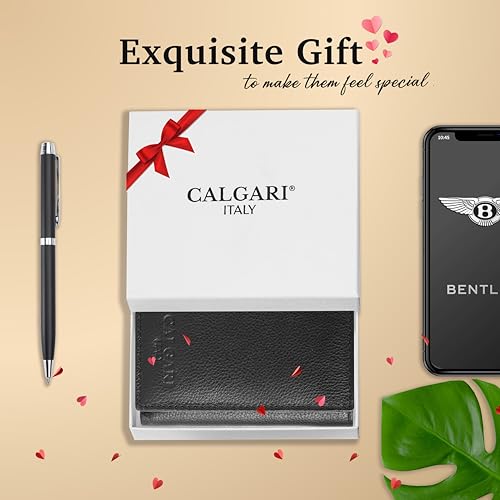 Image of CALGARI Italian Luxury Leather Wallets For Men | Trifold