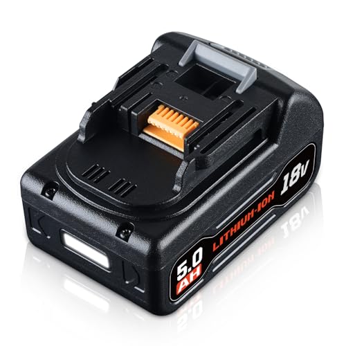 Aidmod 18V 5.0Ah Li-Ion Akku Schwarz LED