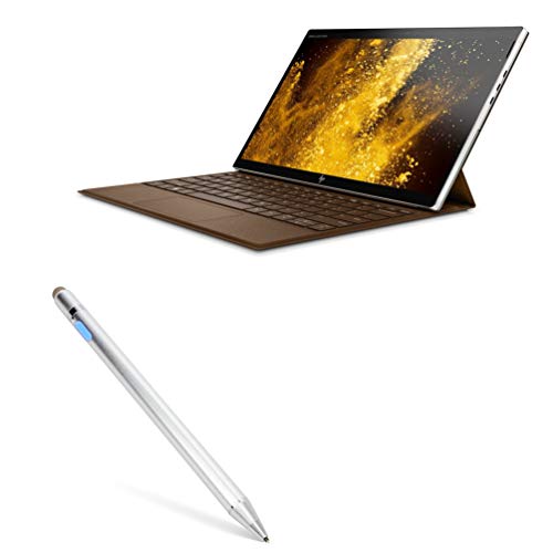 BoxWave Stylus Pen Compatible with HP Elite x2 G4 Notebook PC - AccuPoint Active Stylus, Electronic Stylus with Ultra Fine Tip for HP Elite x2 G4 Notebook PC - Metallic Silver