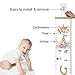 PASHOP Growth Charts for Kids, Canvas Growth Chart Ruler for Girls Boys Baby Measure Height Chart Removable Handing Ruler Wall Decor 79