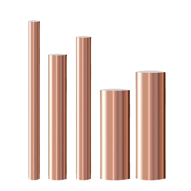 Pure Copper Round Rod, Length 100mm Copper Rods for Garden, Diameter 3mm Copper Grounding Rod 5 Pcs