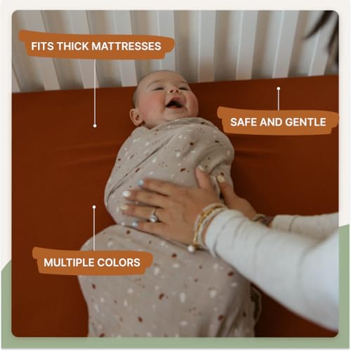 Image of Parker Baby Soft & Durable Fitted Baby Crib Sheets | Snug Fit for Standard Crib Mattresses | Machine Washable, Fade-Resistant & Modern Nursery Designs
