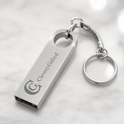 Image of 4GB Mini Pendrive with Keychain, Metal USB Flash Drive, Silver, USB 2.0 Interface, High Speed Data Transfer, Corporate Gifting, 1Pc, Bulk Customizable CGXX251