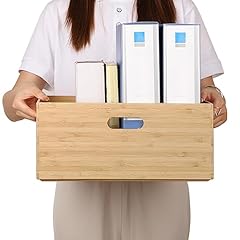 Single Bamboo Box with Lid - Medium