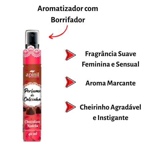Perfume de Calcinha para Higiene Íntima Feminina Chocolate Nutela