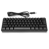 Diseño ergonómico: el teclado mecánico tiene un diseño de teclas altas y bajas suspendidas ergonómicamente con líneas curvas para una sensación cómoda y no se desvanece fácilmente.