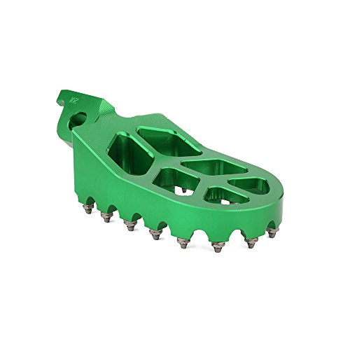 Image of AnXin Dirt Bike Foot Pegs Footpegs Footrests Foot Pedals Rests CNC for KX250F 06-18 KX250 KX 250 19-24 KX450F 07-18 KX450 19-24 KX250X KX450X 21-24 KLX450R 08-14 Green