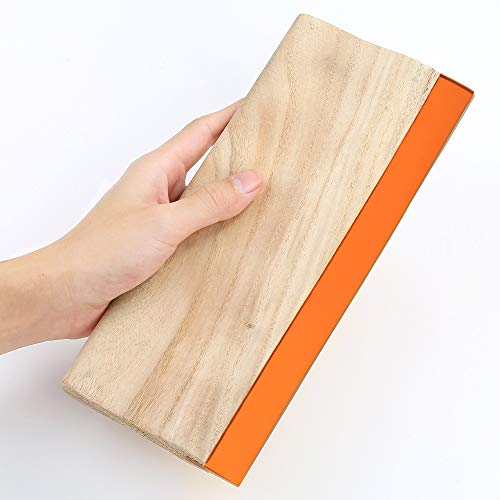 Image of Caydo 3 Sizes Wooden Screen Printing Squeegee, 75 Durometer Ink Scraper