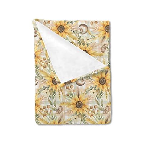 HawSkgFub Baby Toddler Sunflower Blanket Cover