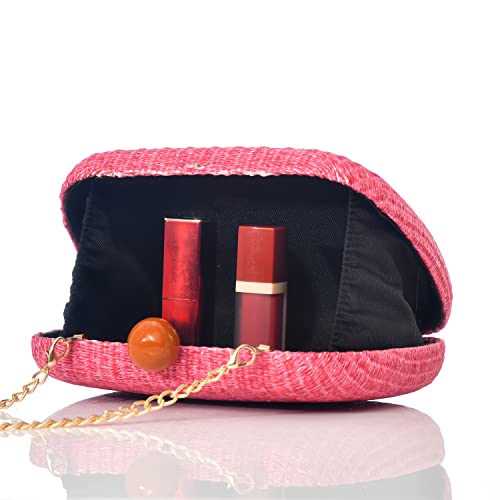 Womens Straw Clutch Bag Modern Evening Bag For Special Date And Beach Crossbody Bag #TOP4