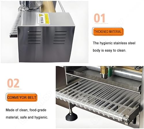 2200W Electric Crepe Maker Machine with Control Panel, 150-200°C Temperature Range, Pure Copper Motor, Ideal for Bakeries, Restaurants, and Cake Shops, 8-inch Pancake Maker