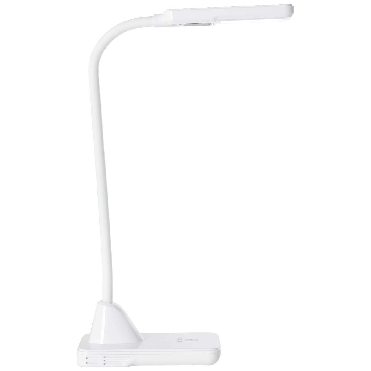 Brilliant Joscha LED Tischleuchte 36cm mit Touchdimmer Flexarm weiß Büro 4600K kaltweiß 418 Lumen, LED integriert
