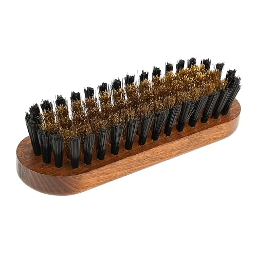 biped Exclusivo cepillo para ante Cepillo para ante Marrón madera lacado con latón z2444