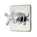 Kingston Brass KS3041BX Three-Way Diverter Valve with Trim Kit, Polished Chrome