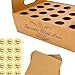 Nishiyuenyi Kraft Confetti Cone Tray Kit, Holder Candy DIY Handmade,Ornament Display Stand Box,Wedding Decoration for Rustic Favour Decor, Brown and 20 Holes