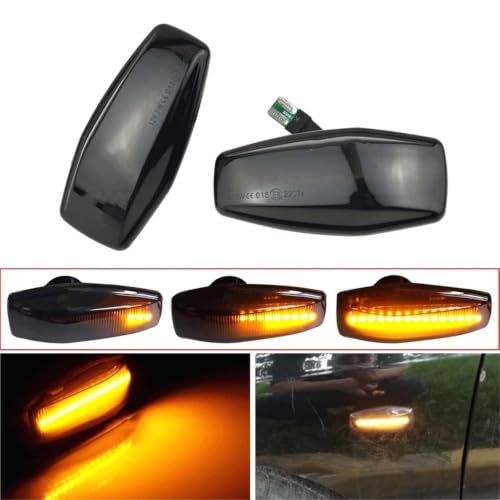 Feu de position latéral LED dynamique fumé noir pour KIA Sportage JE et Rio