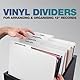 Glorious Vinyl LP Divider Set White (6 pcs.) - Schallplatten Trenner 12 Zoll