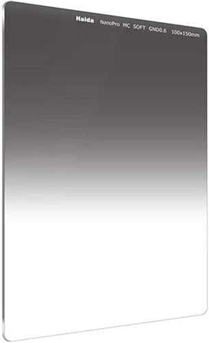 Haida NanoPro 3.937 in x 5.906 in MC Soft Grad ND 0.6 2 Stop Filtro de vidrio óptico 100 ND4 densidad neutra HD3451