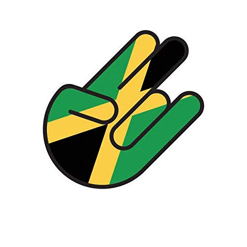 ION Graphics Jamaican Shocker Sticker Decal Vinyl Jamaica jm jam 5  Bumper Locker Laptop Window - Sticks to Any Surface
