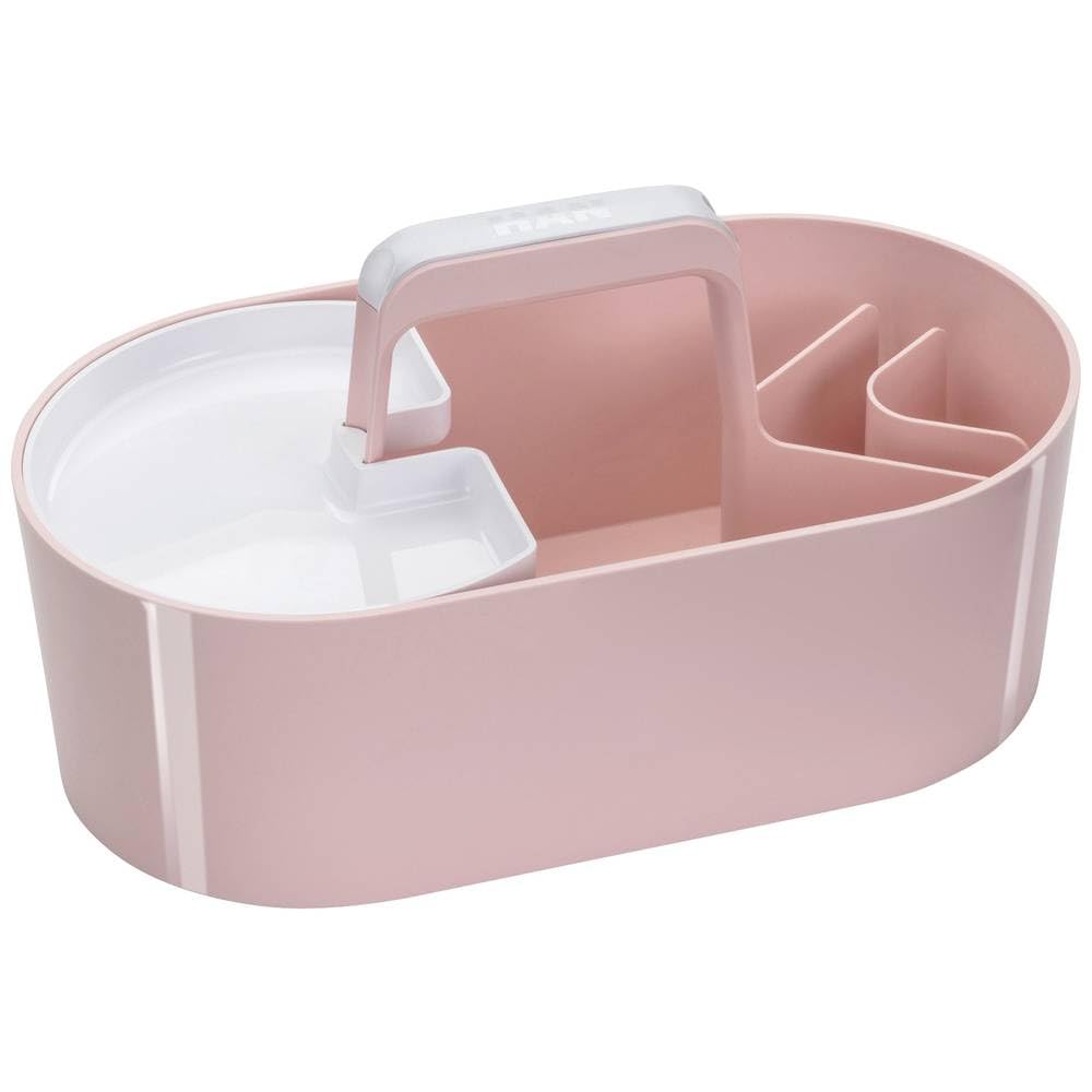 HAN Toolbox Loft 1200-86 with 4 Compartments, Removable Storage Tray and Carry Handle, Flamingo Rose